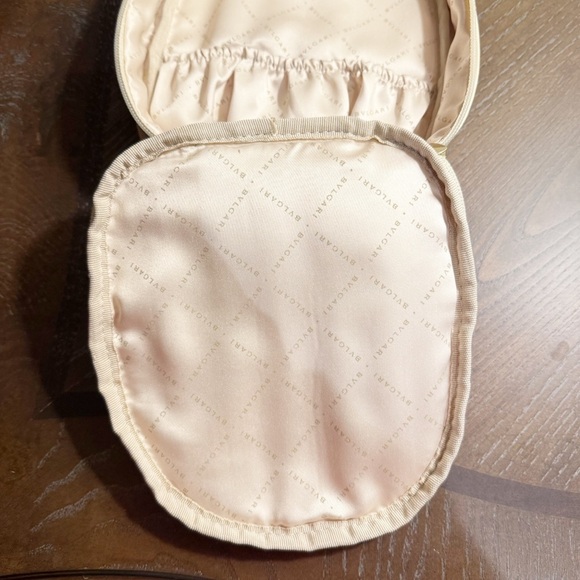 BVLGARI: Beige & "Logo", Travel/Cosmetic Bag - Picture 9 of 9